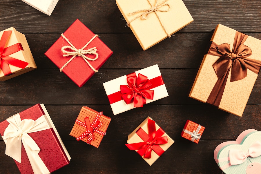 Cost of gifts and birthday surprises: boxed and wrapped gifts