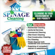 Spinage cleaning